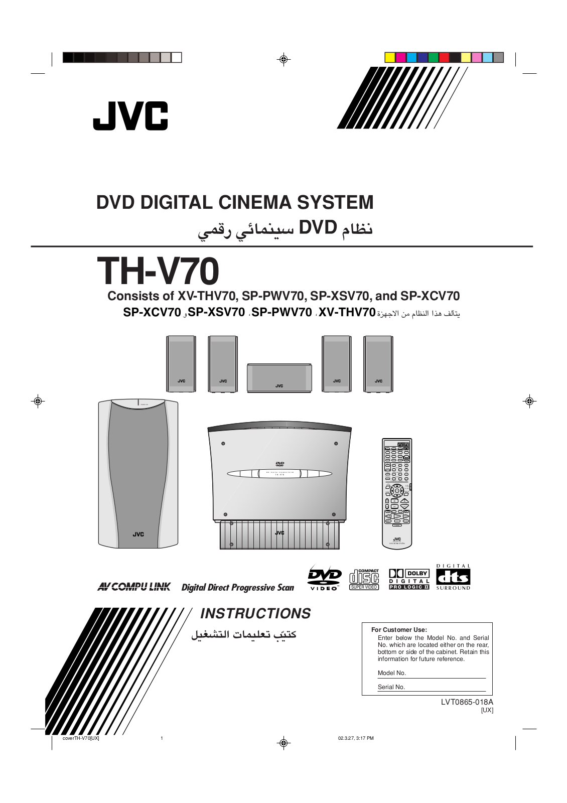 JVC TH-V70 User Manual