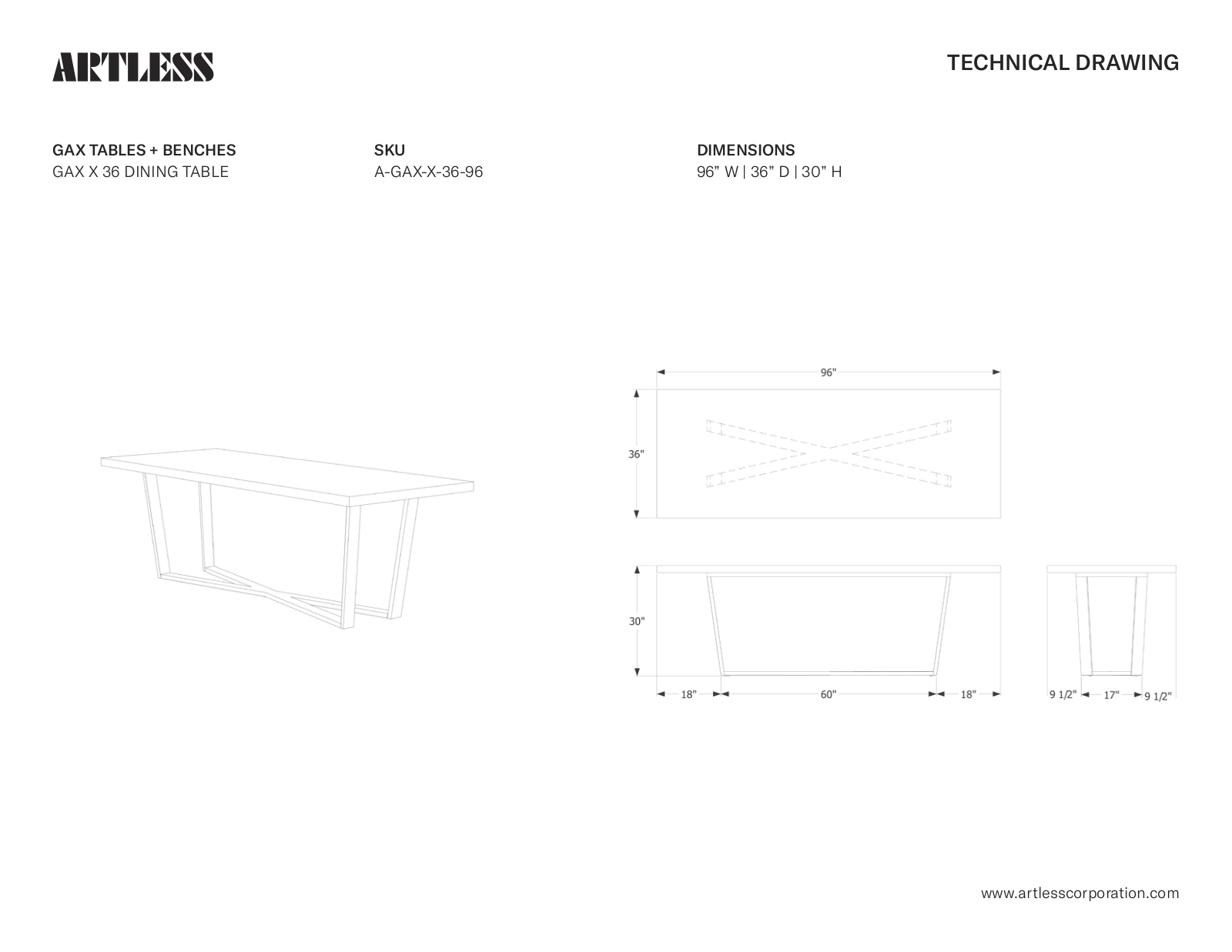 ARTLESS LYS1249 Dimensions - ManualMachine.com