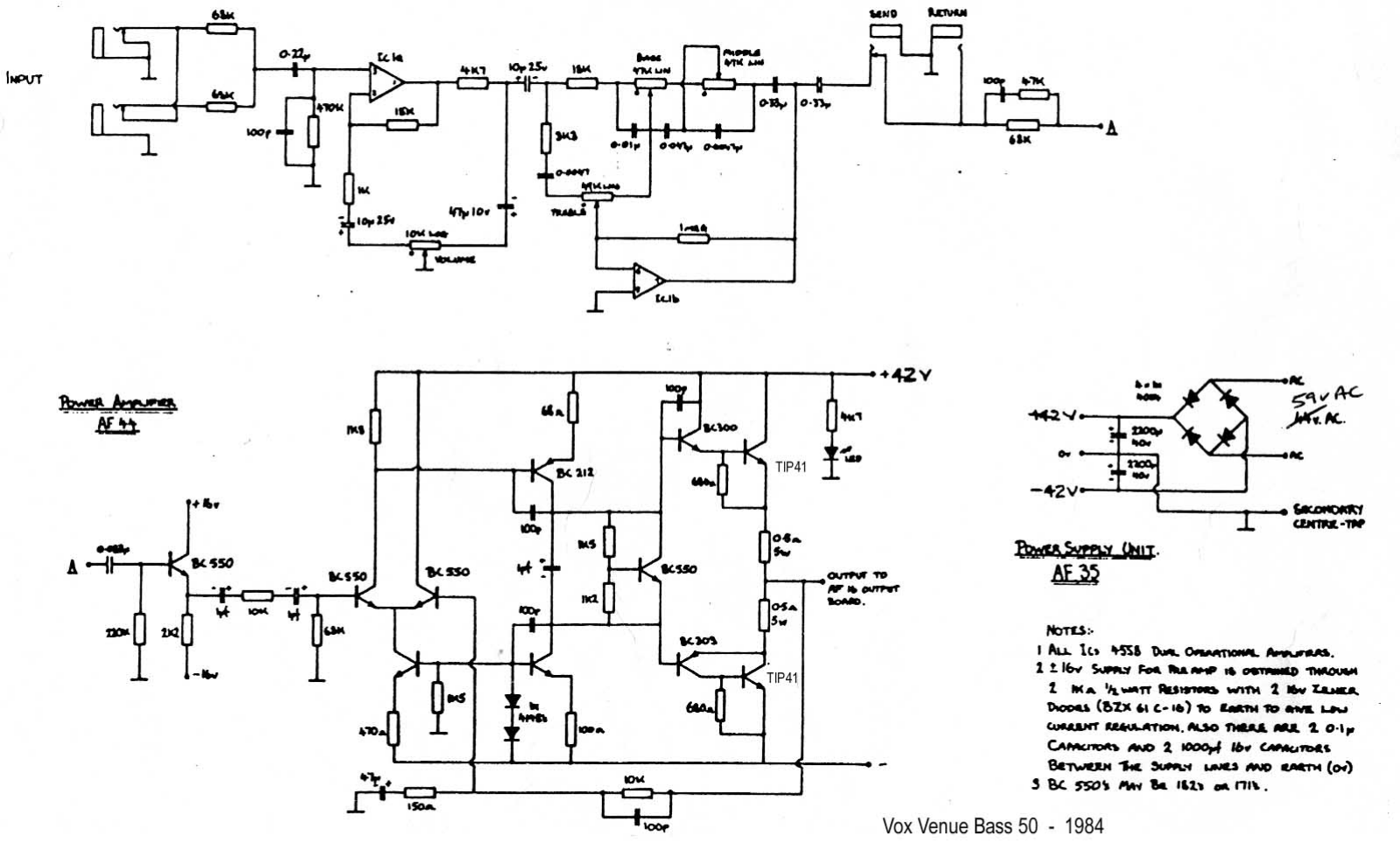 Vox vbass50 schematic