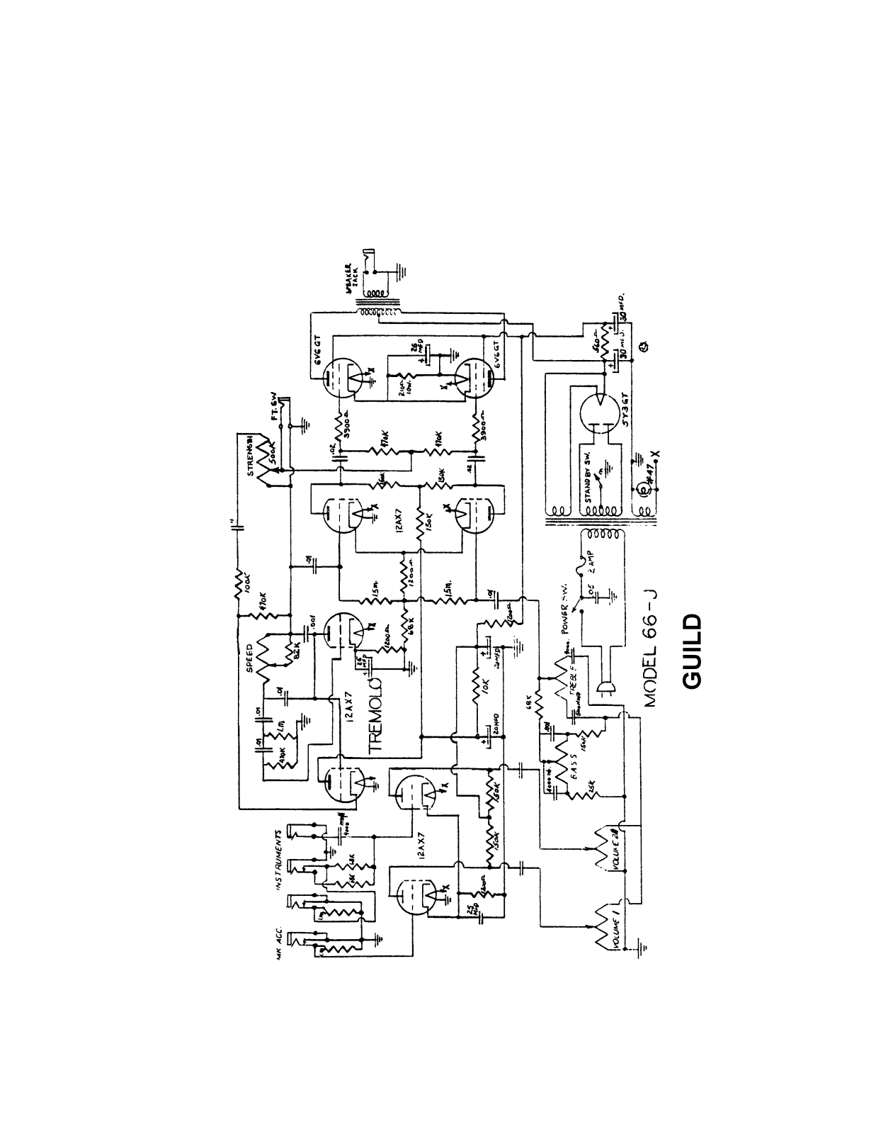 Guild 66 j schematic