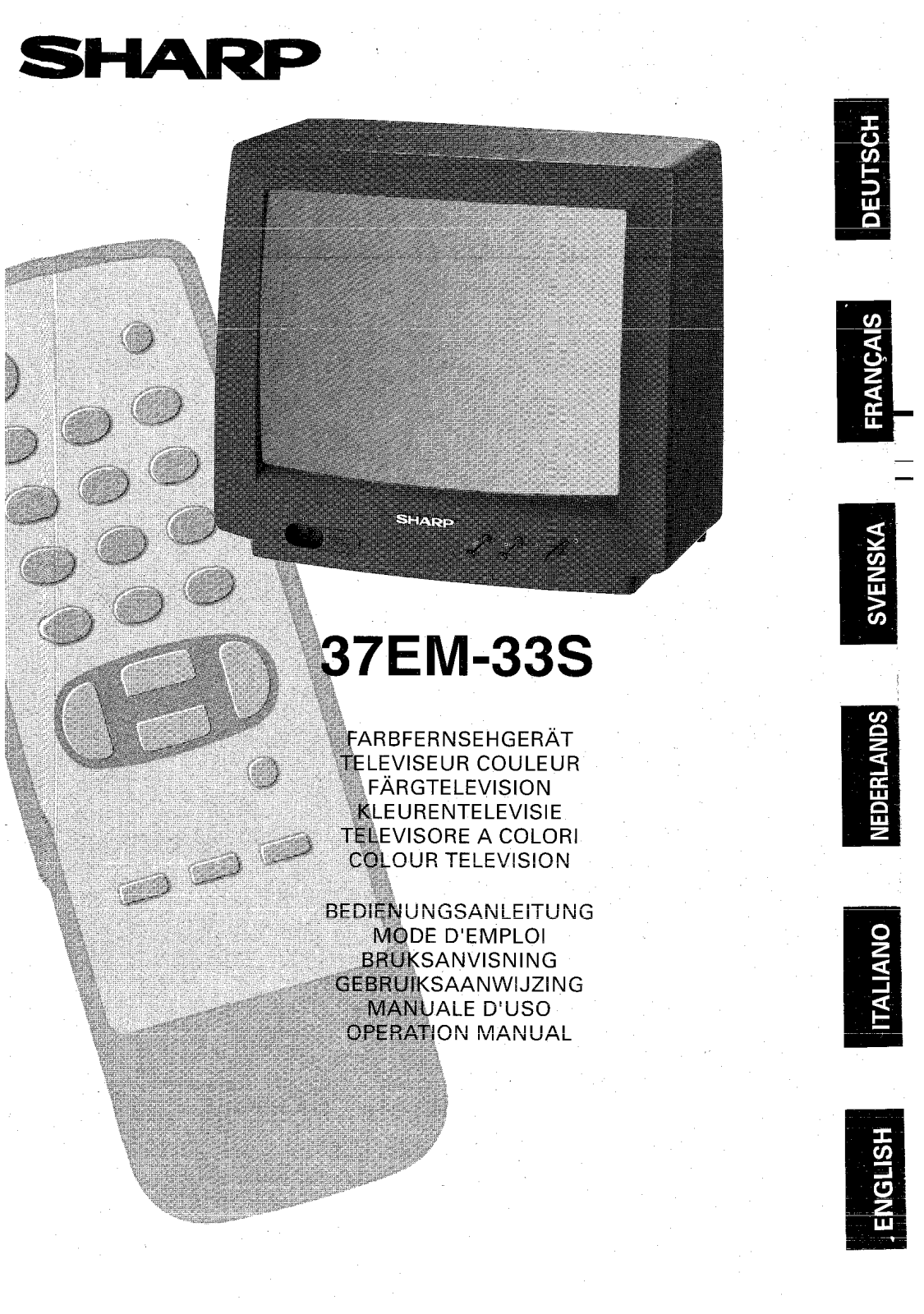 Sharp 37EM-33S User Manual