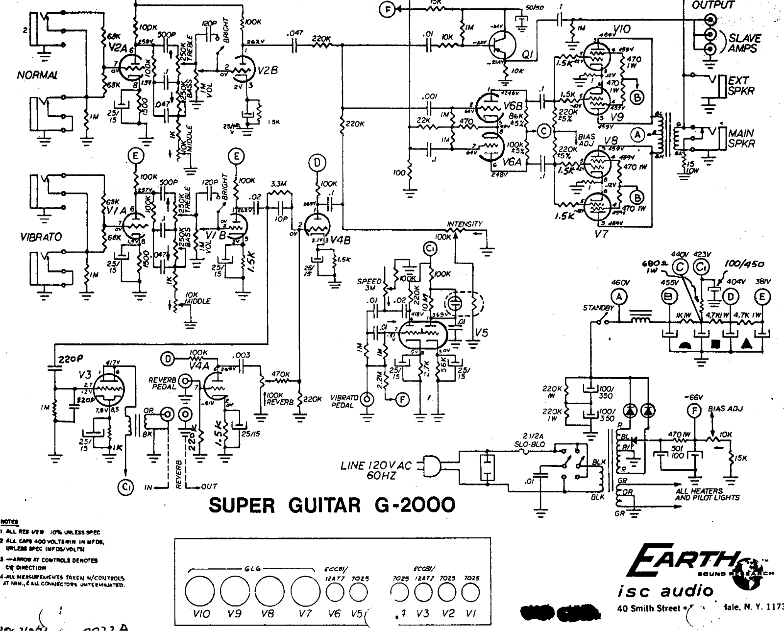 Earth g2000 schematic