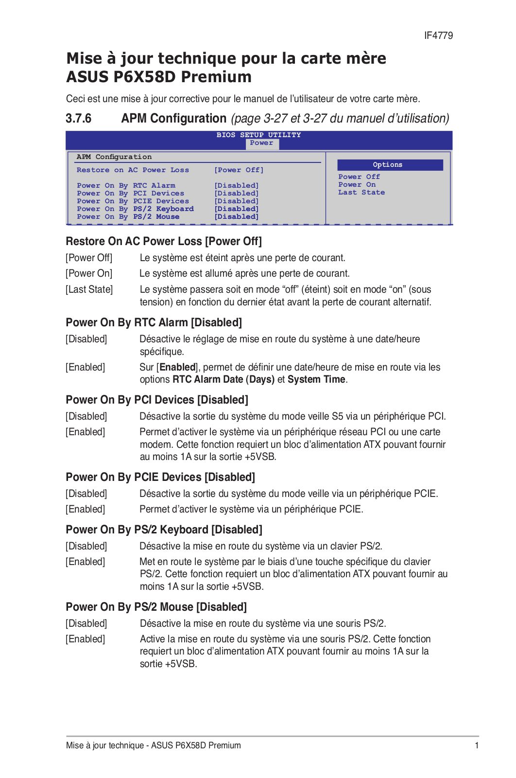 Asus P6X58D PREMIUM User notes