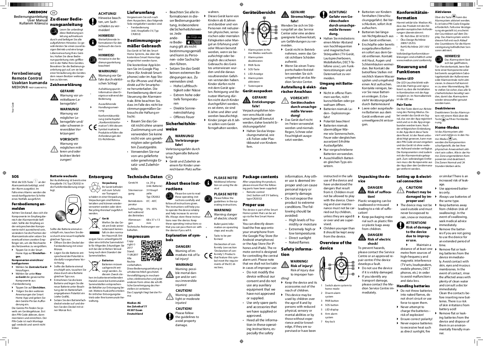 Medion MD 90713, P85713 User guide