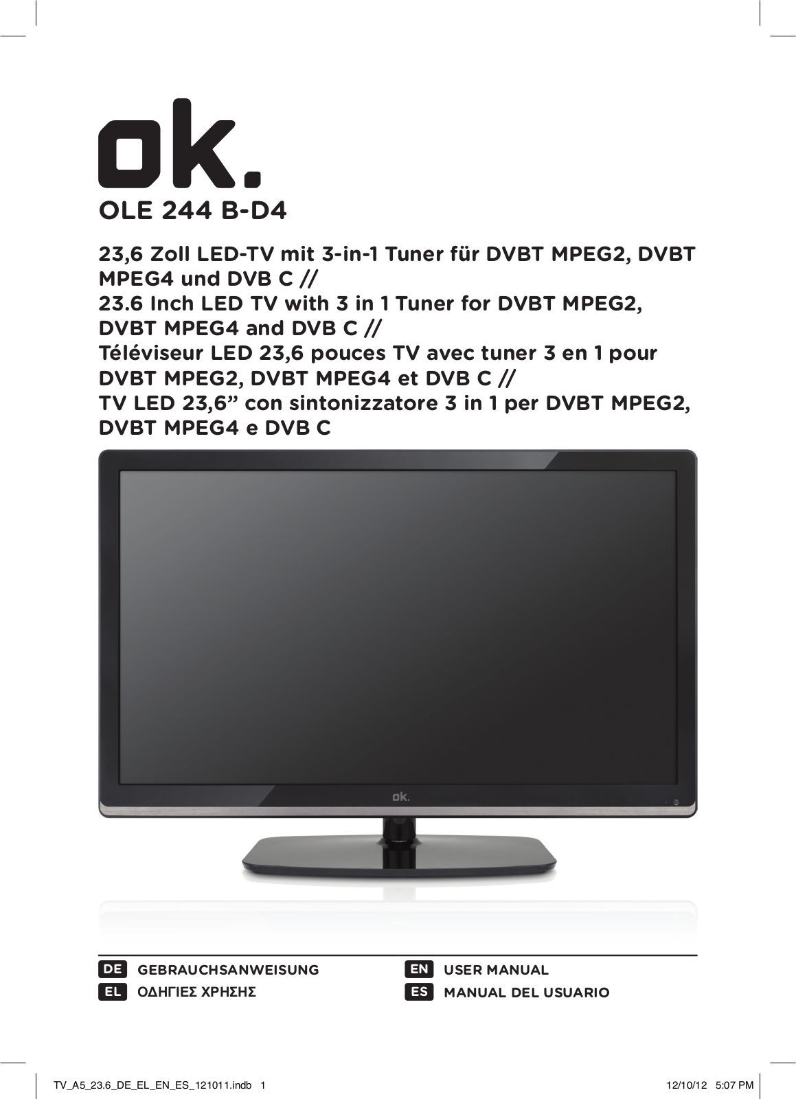 OK OLE 244 B-D4 User Manual - ManualMachine.com