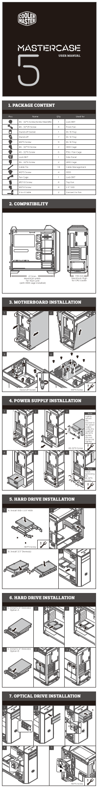 Cooler Master MCX-0005-KWN00 Service Manual