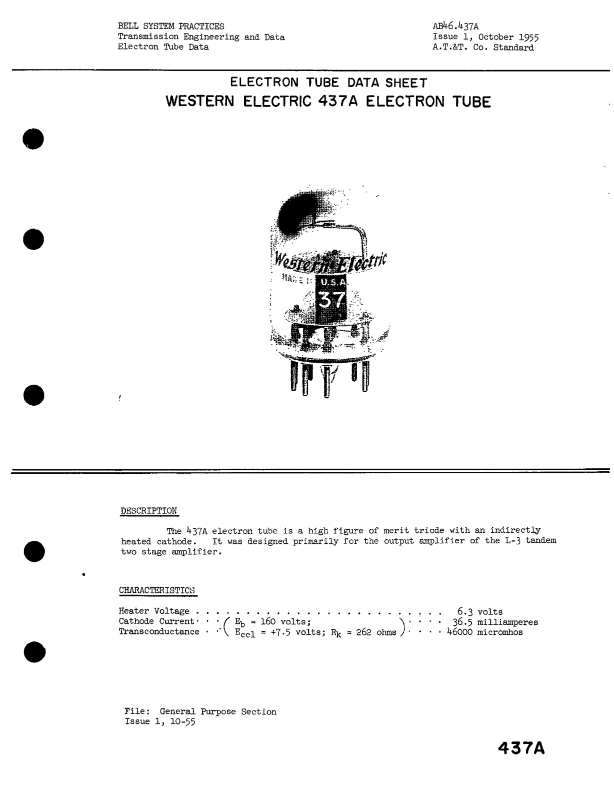 Western Electric 437-A Brochure