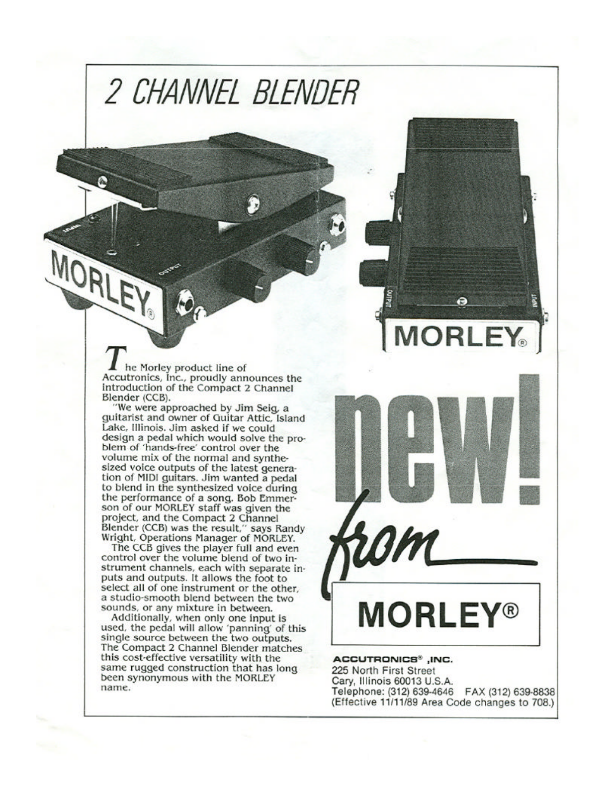 Morley Pedals CCB1 User Manual