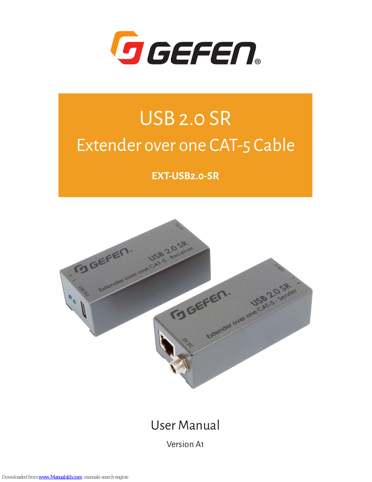 Gefen USB 2.0 SR, EXT-USB2.0-SR User Manual