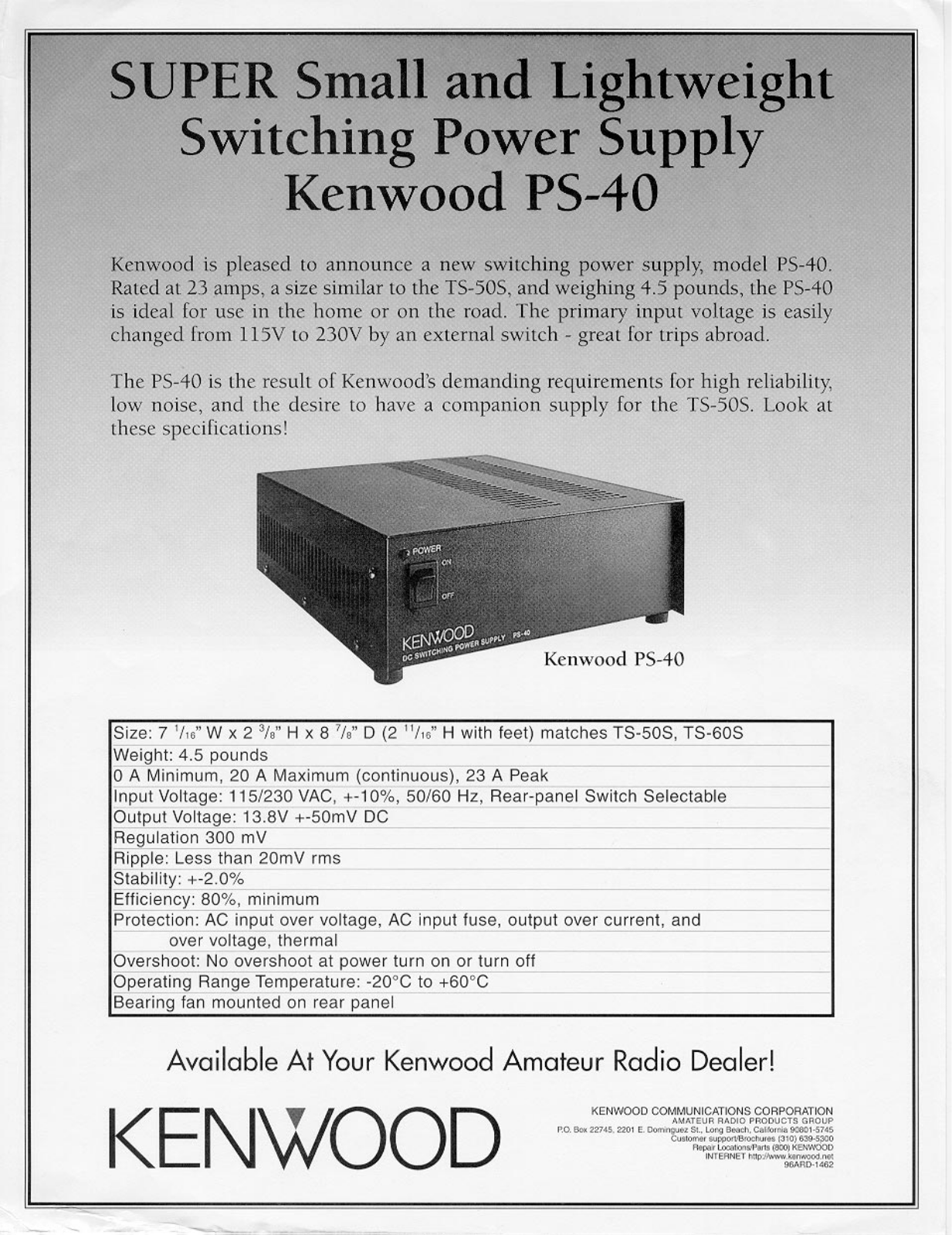 Kenwood PS-40 Cirquit Diagram