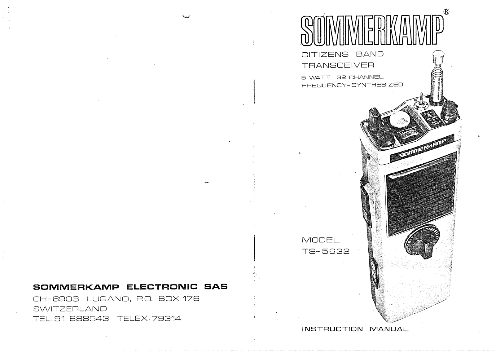 Sommerkamp TS5632 User Manual