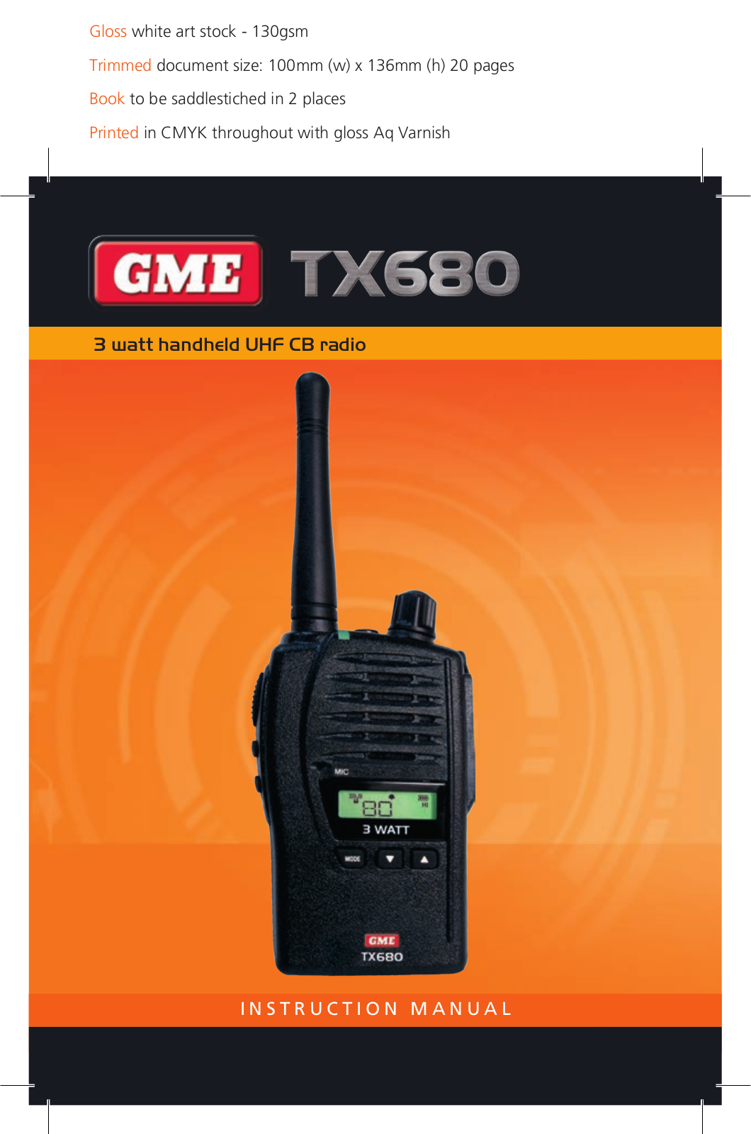 GME TX680 User Manual