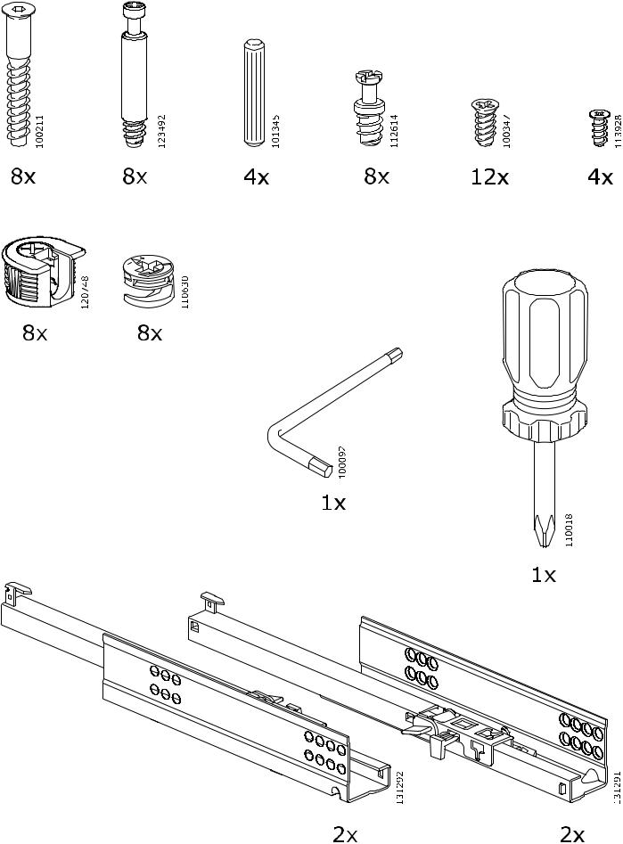 Ikea S29932534, 10221690 Assembly instructions