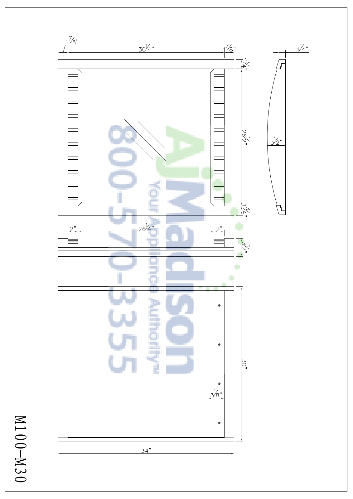 Empire Industries M100M30W Specs