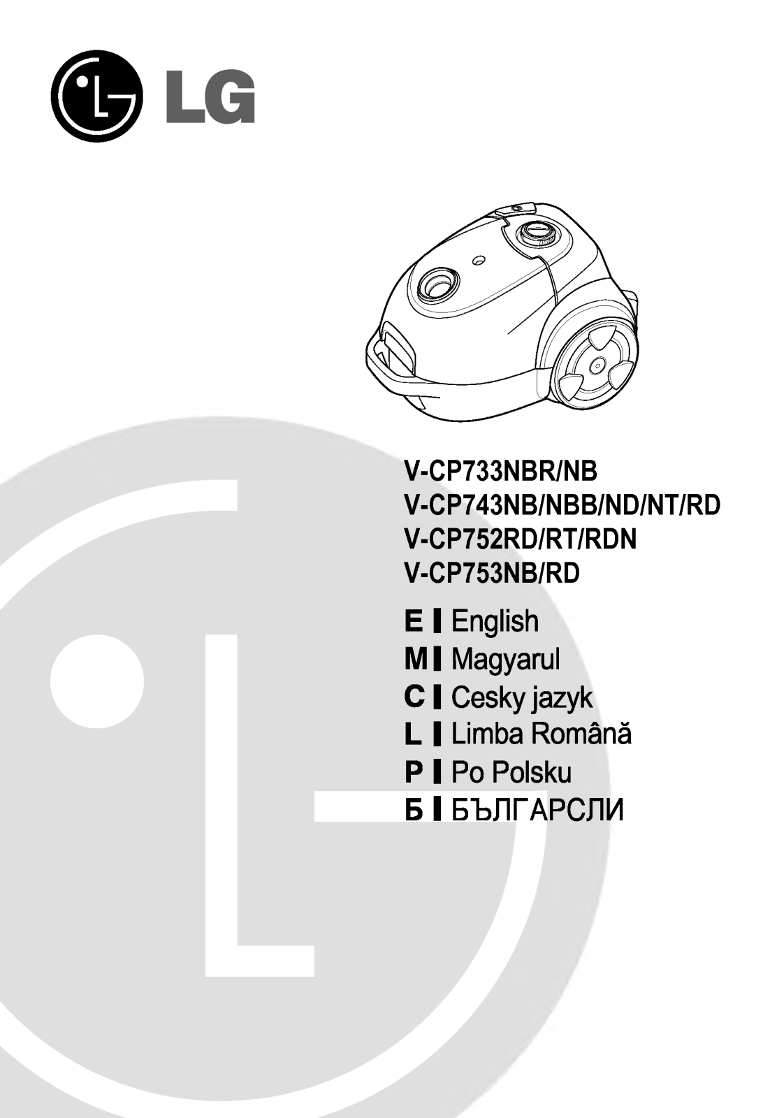 Lg V-CP743NBB User Manual