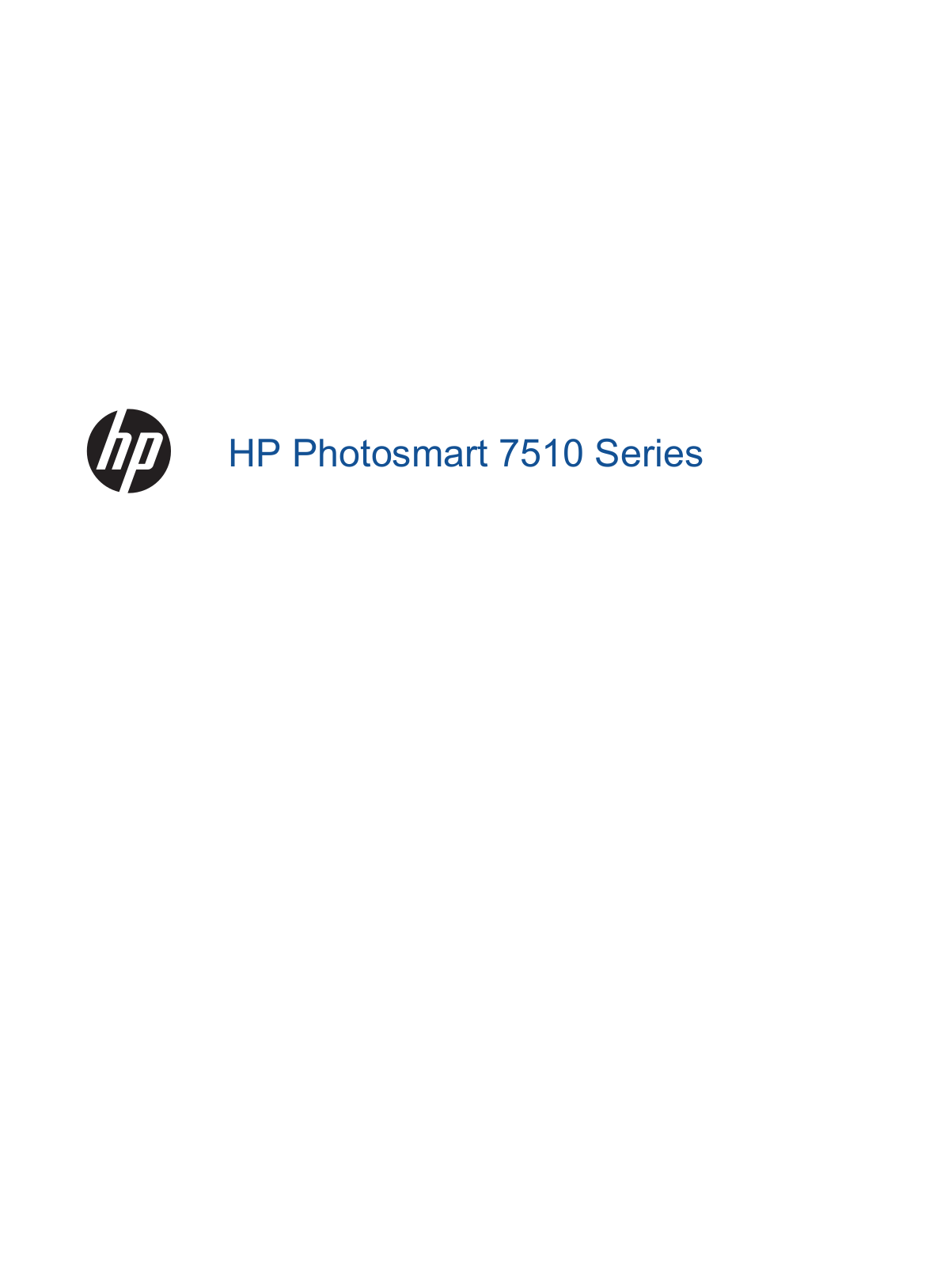 HP Photosmart 7510 User manual