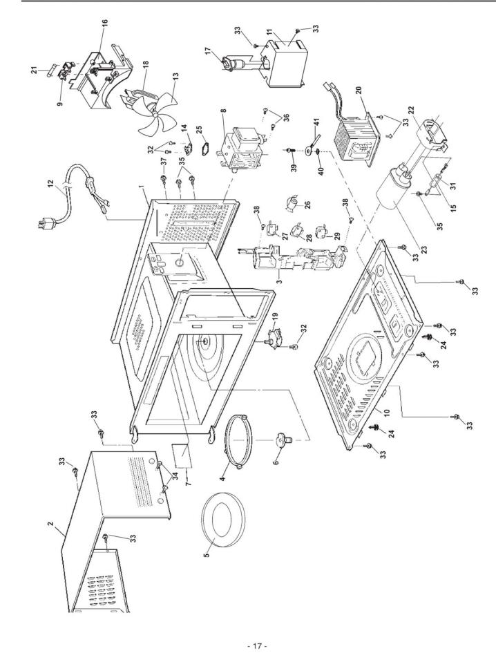 Panasonic NN-ST358MRU Schematic