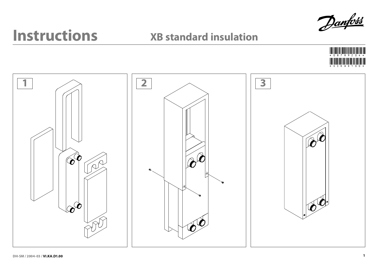 Danfoss standard insulation Installation guide