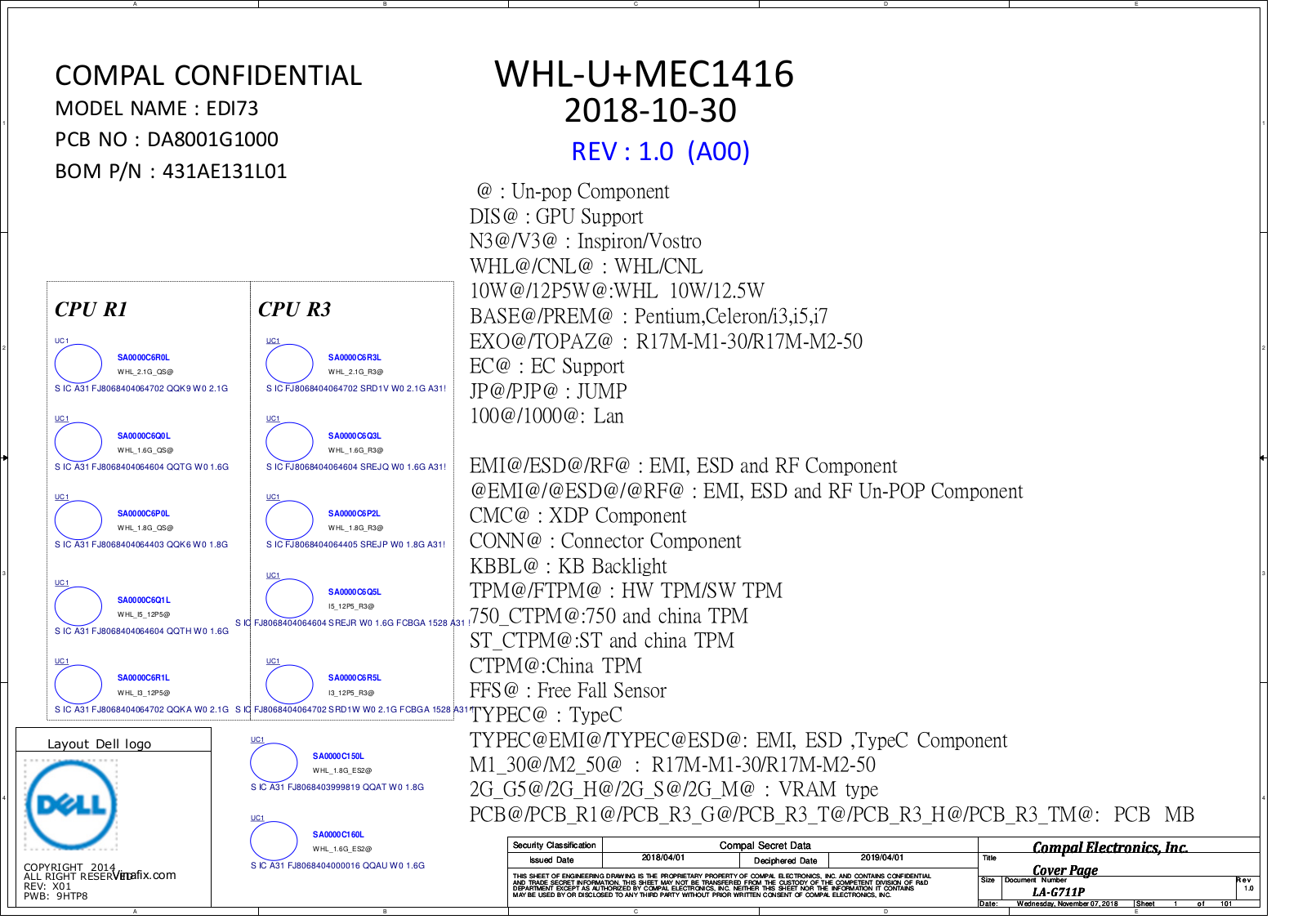 Dell Vostro 3583 Schematics