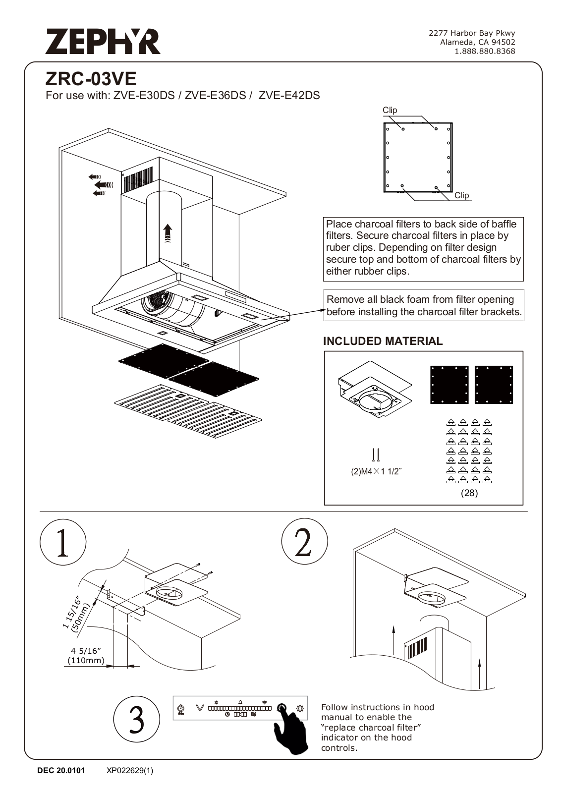 Zephyr ZRC-03VE Recirculating Kit Manual