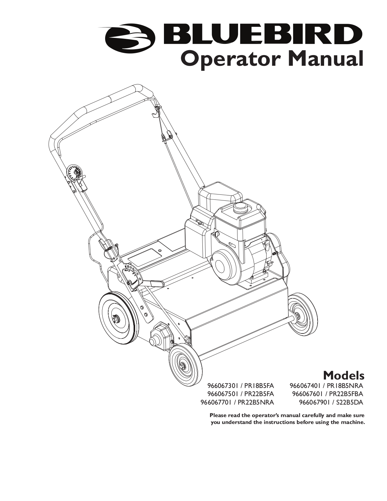 BlueBird 966067901-S22B5DA User Manual