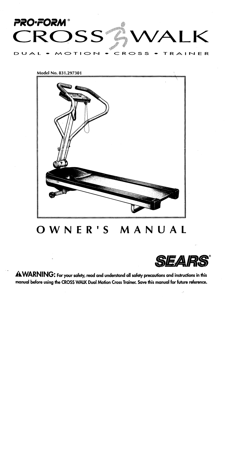 ProForm 297301 User Manual