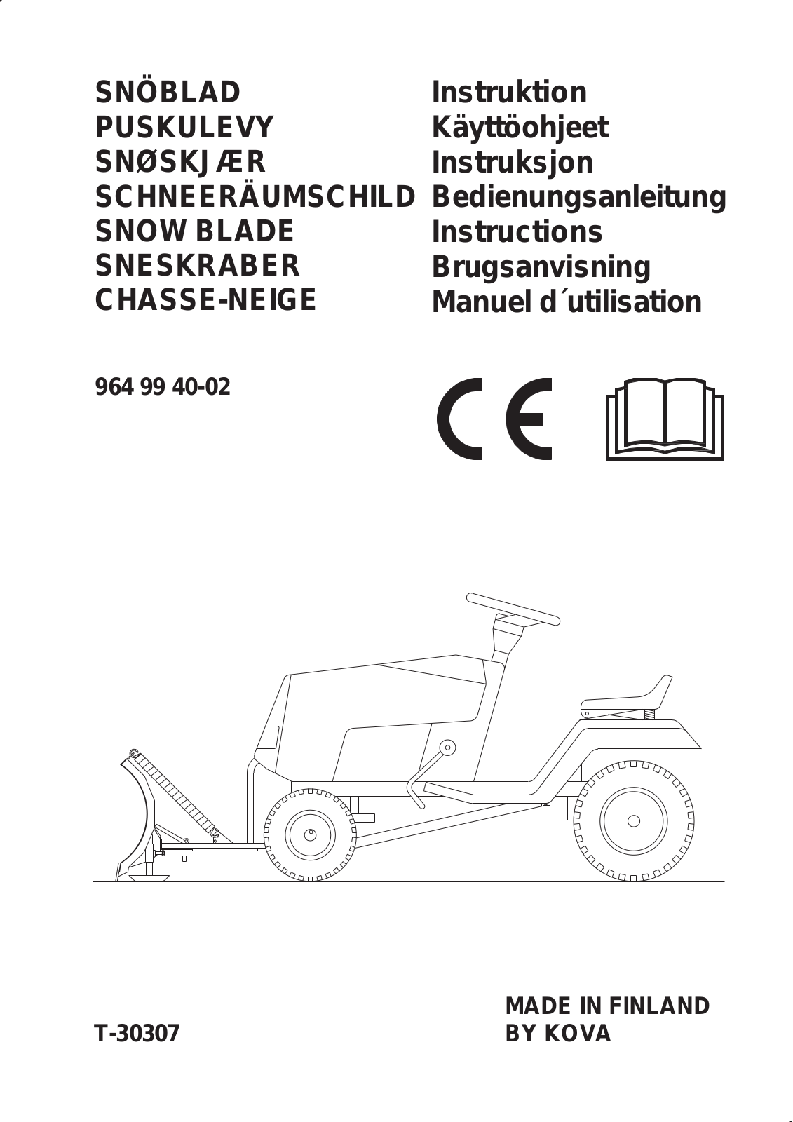 Jonsered T-30307 User Manual
