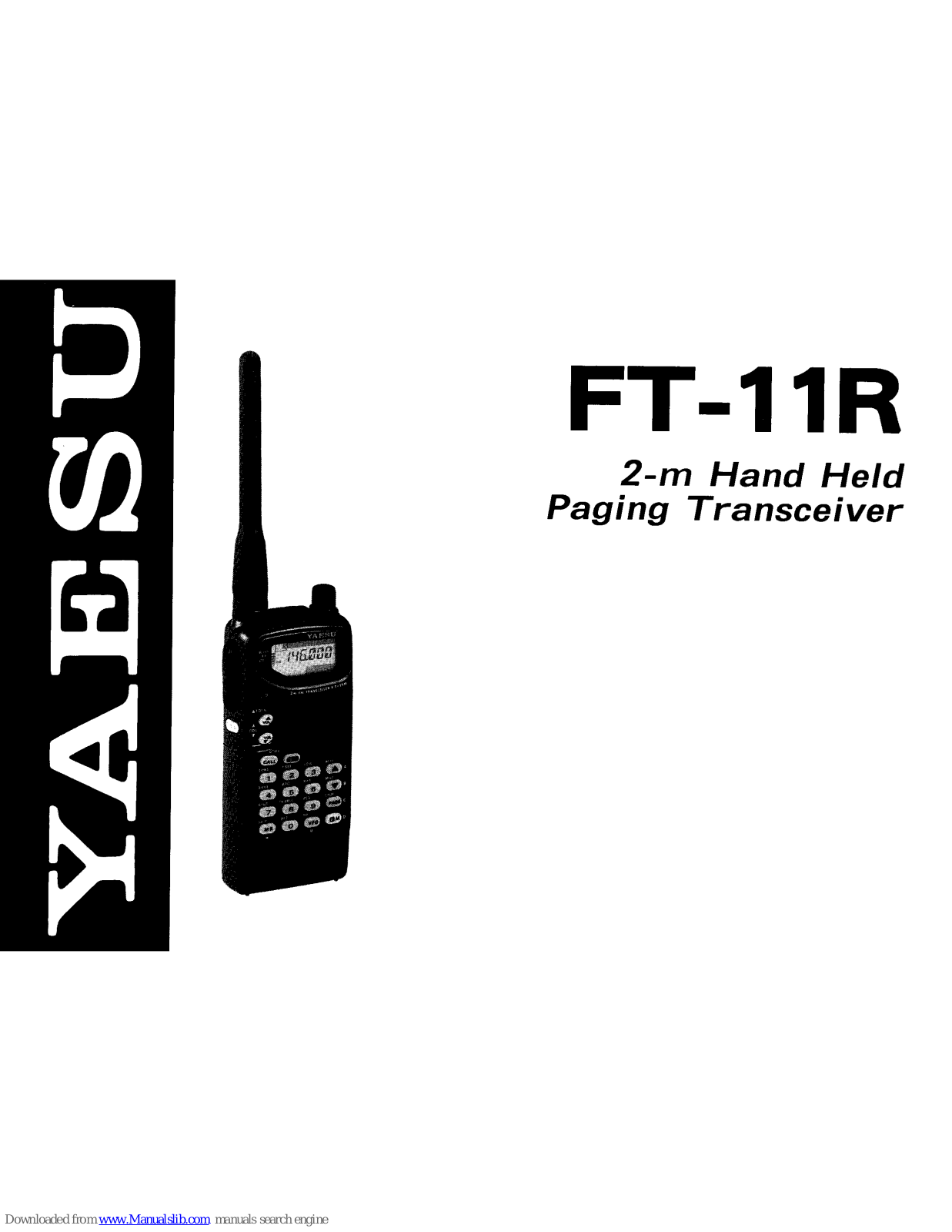 Yaesu FT-11R User Manual