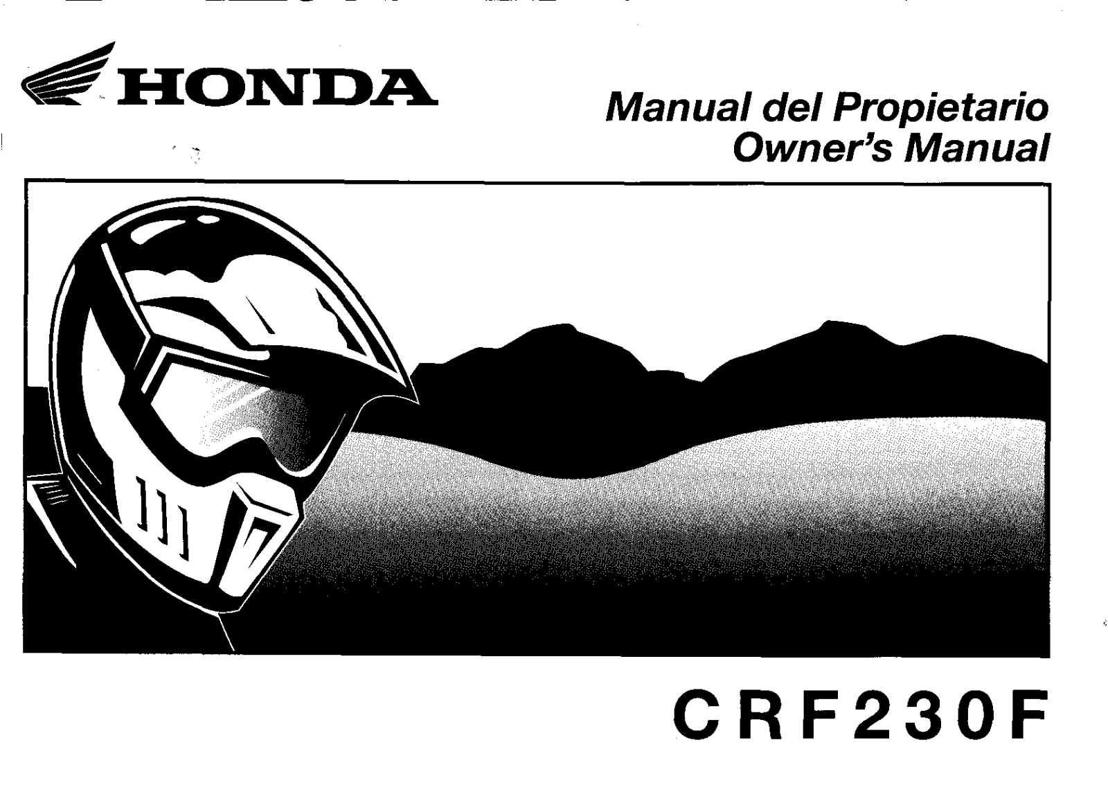 Honda CRF230F 2001 Owner's Manual