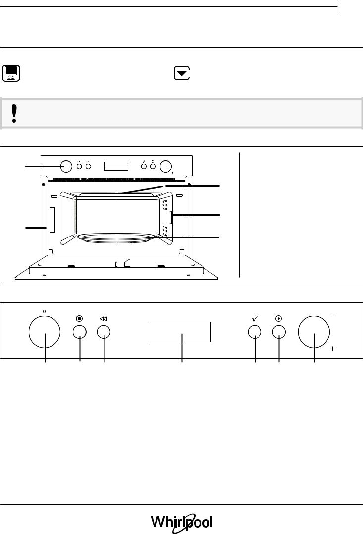 WHIRLPOOL AMW 804/IX Daily Reference Guide