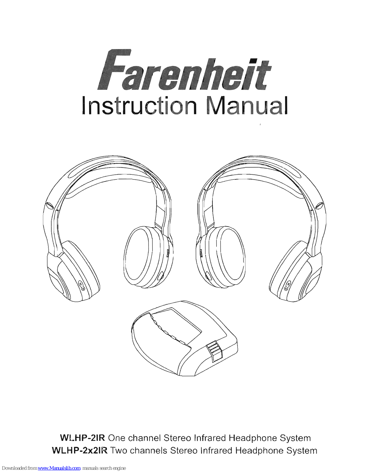 Farenheit WLHP-2IR, WLHP-2x2IR Instruction Manual