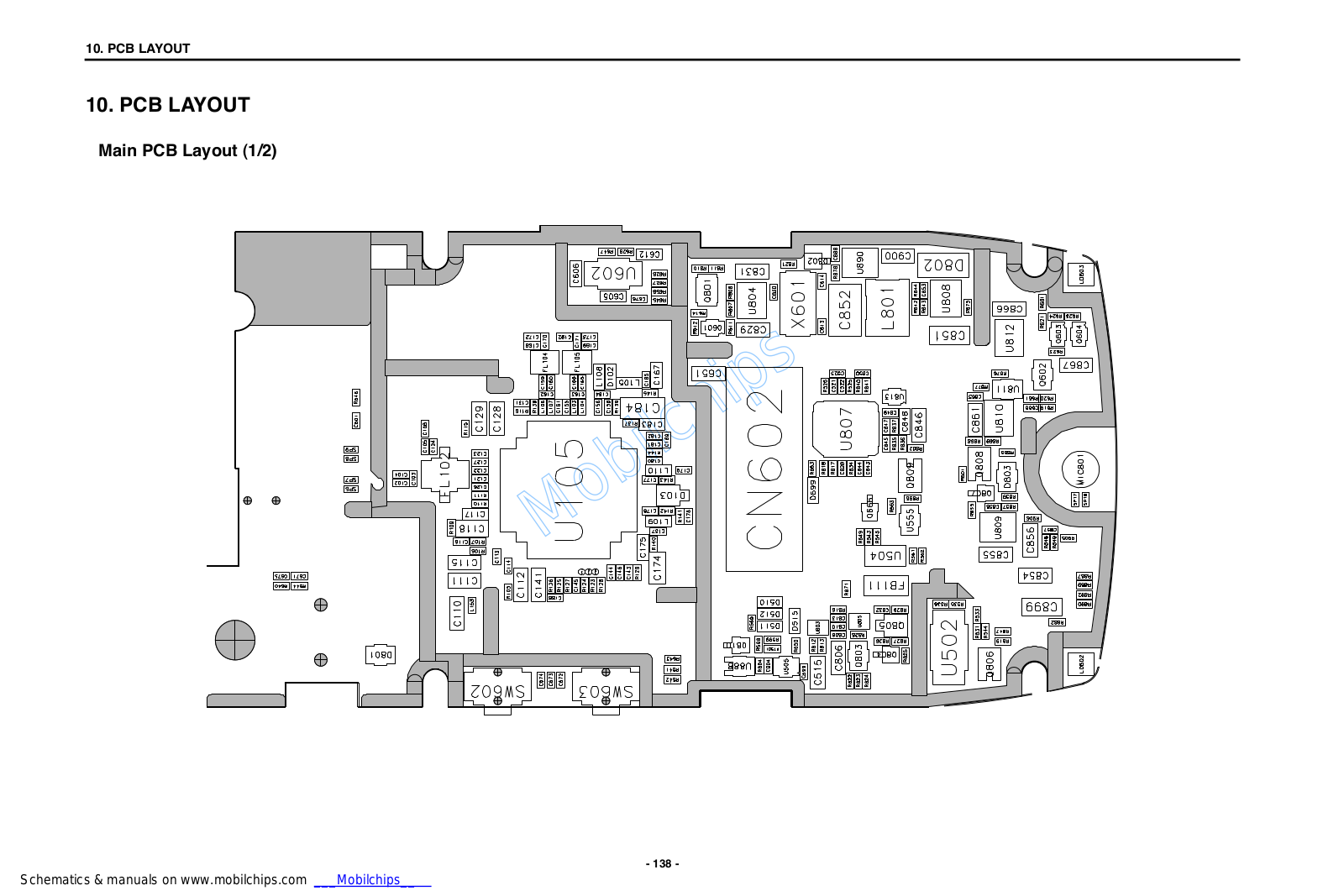 LG G8000 PCB LAYOUT