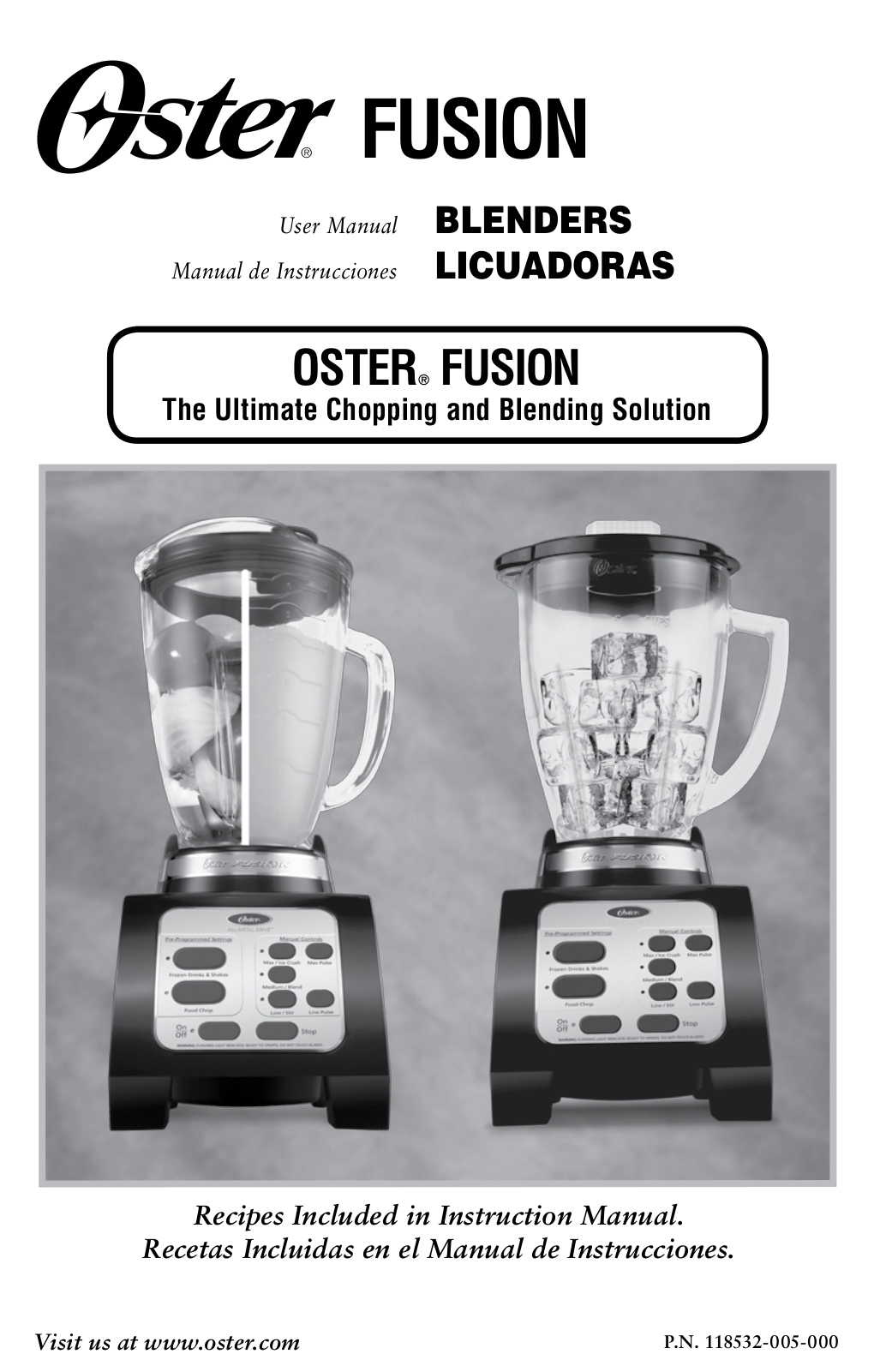 Oster BLENDERS LICUADORAS User Manual