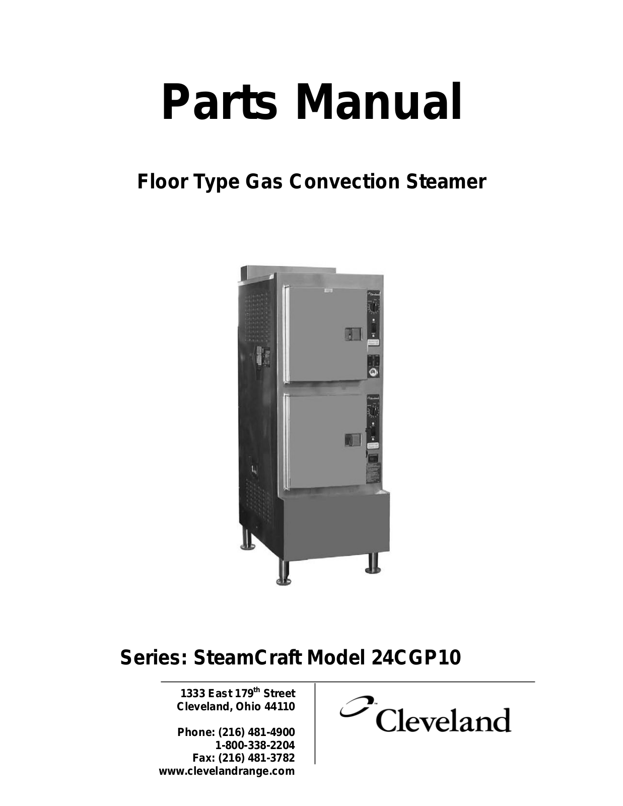 Cleveland Range 24-CGP-10 User Manual