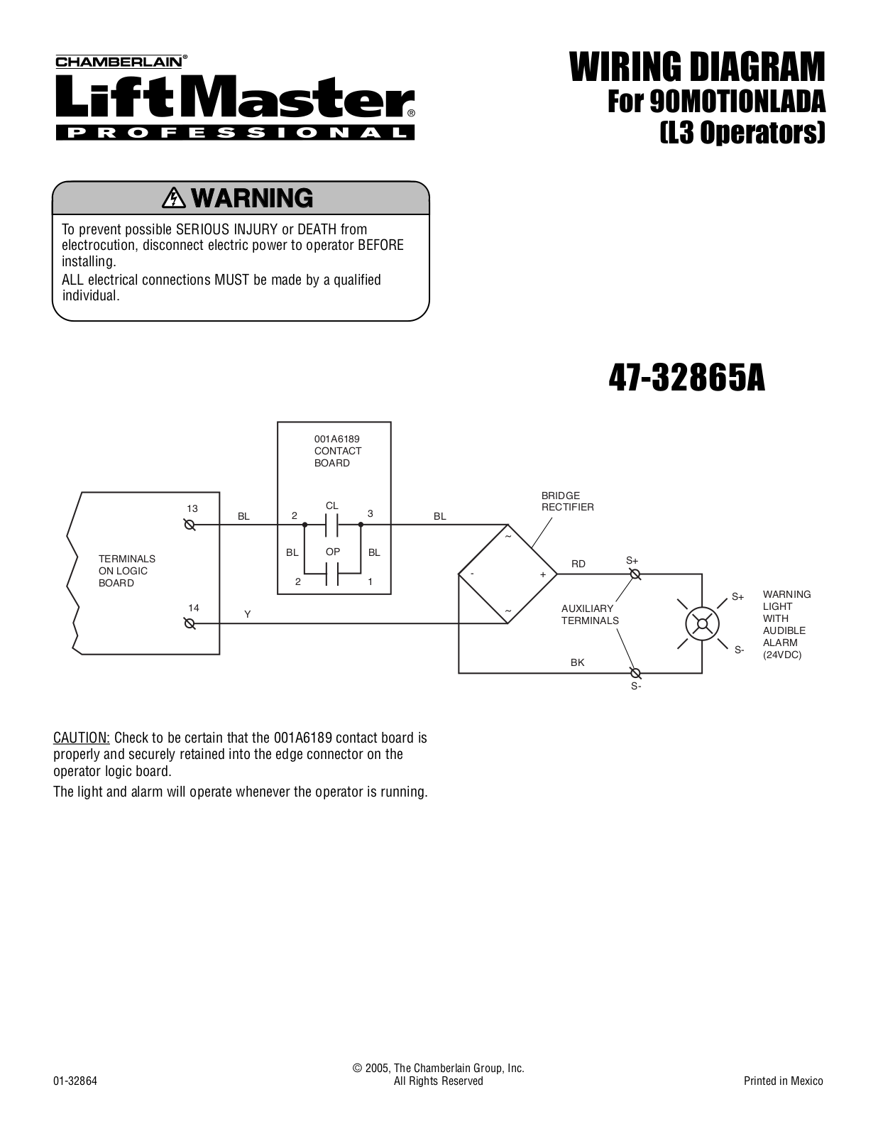 Lift-master 90MOTIONLADA User Manual