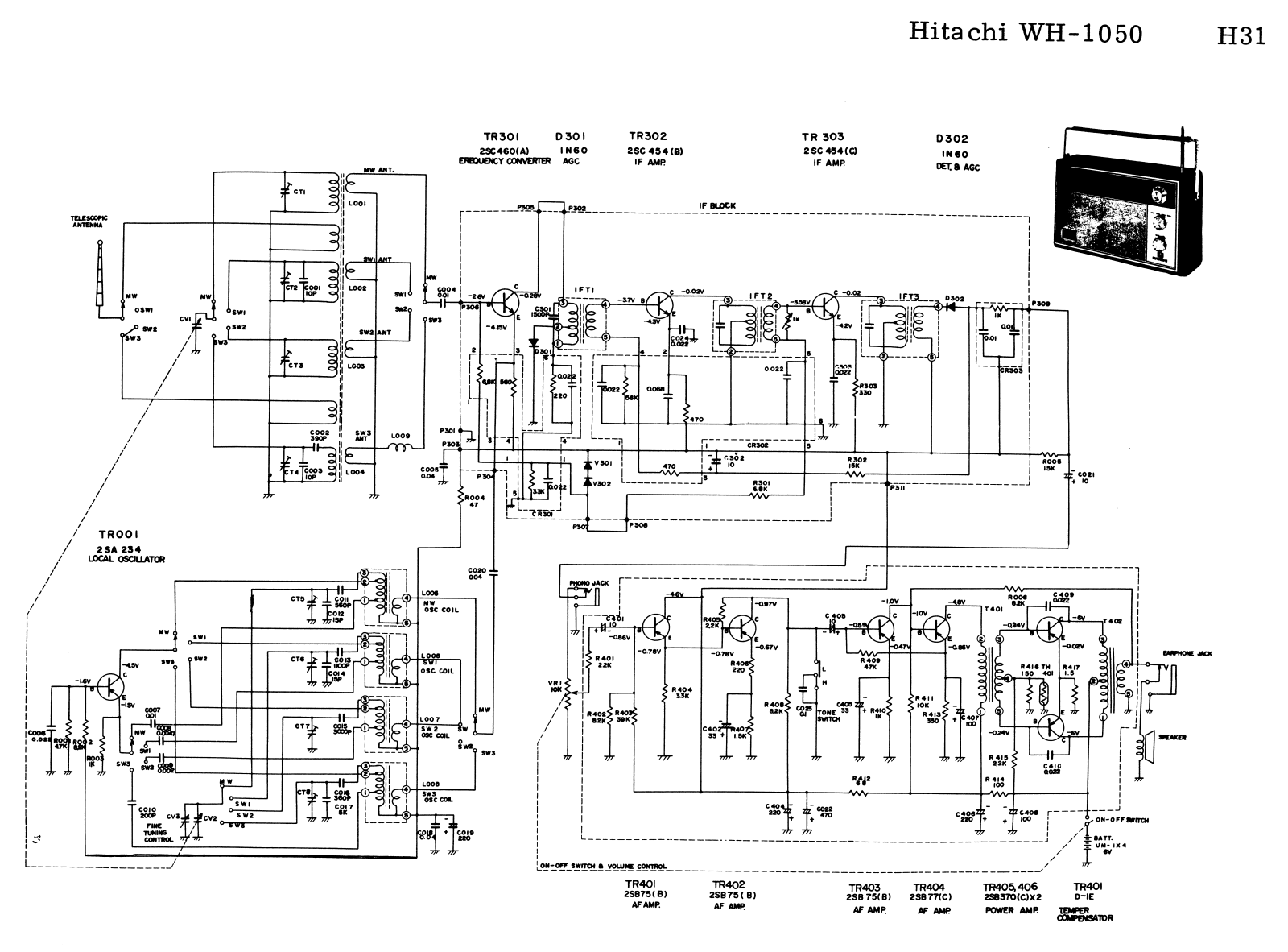 Hitachi WH1050 Schematic - ManualMachine.com