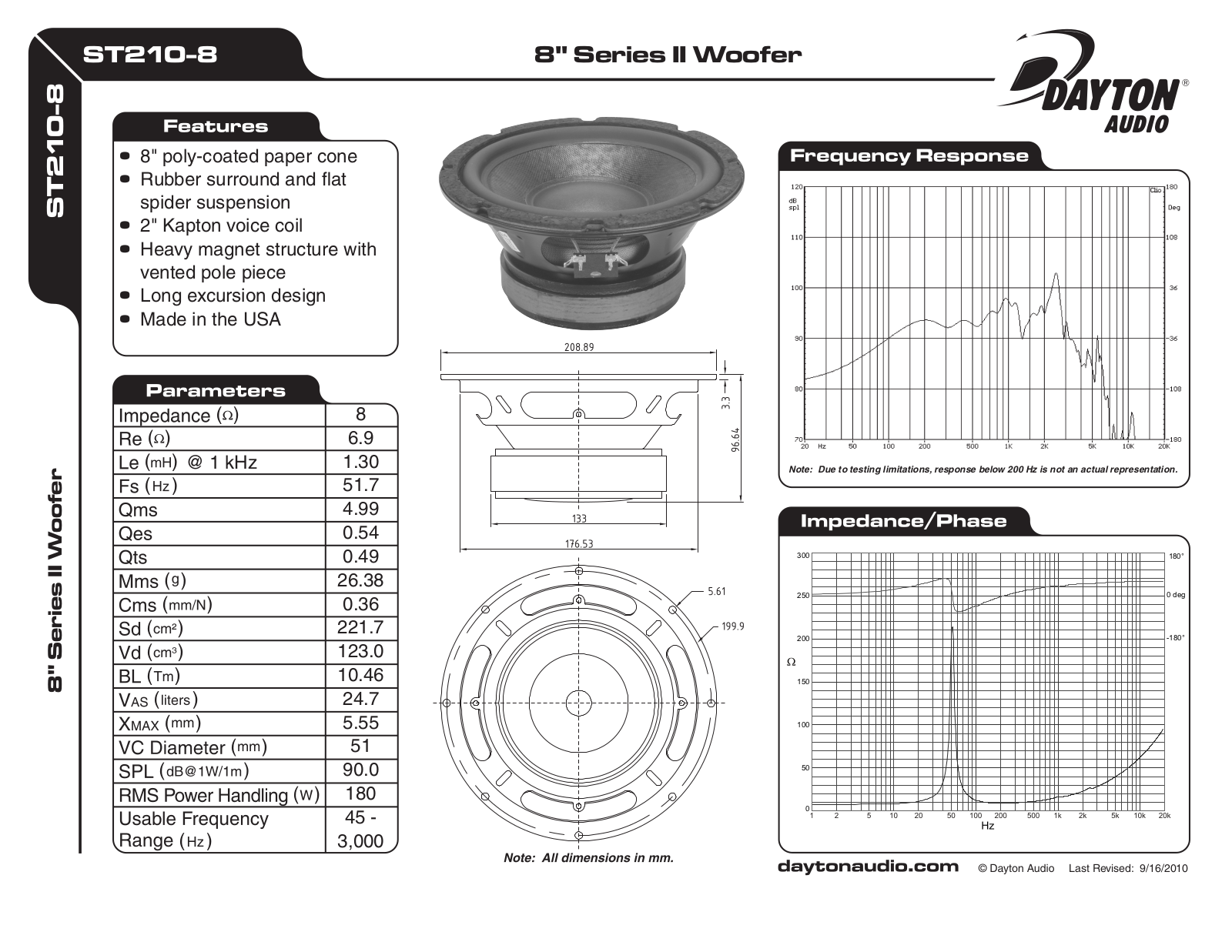 Dayton ST210-8 User Manual