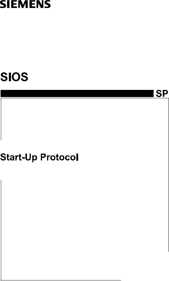 Siemens SIOS Support Tool User manual