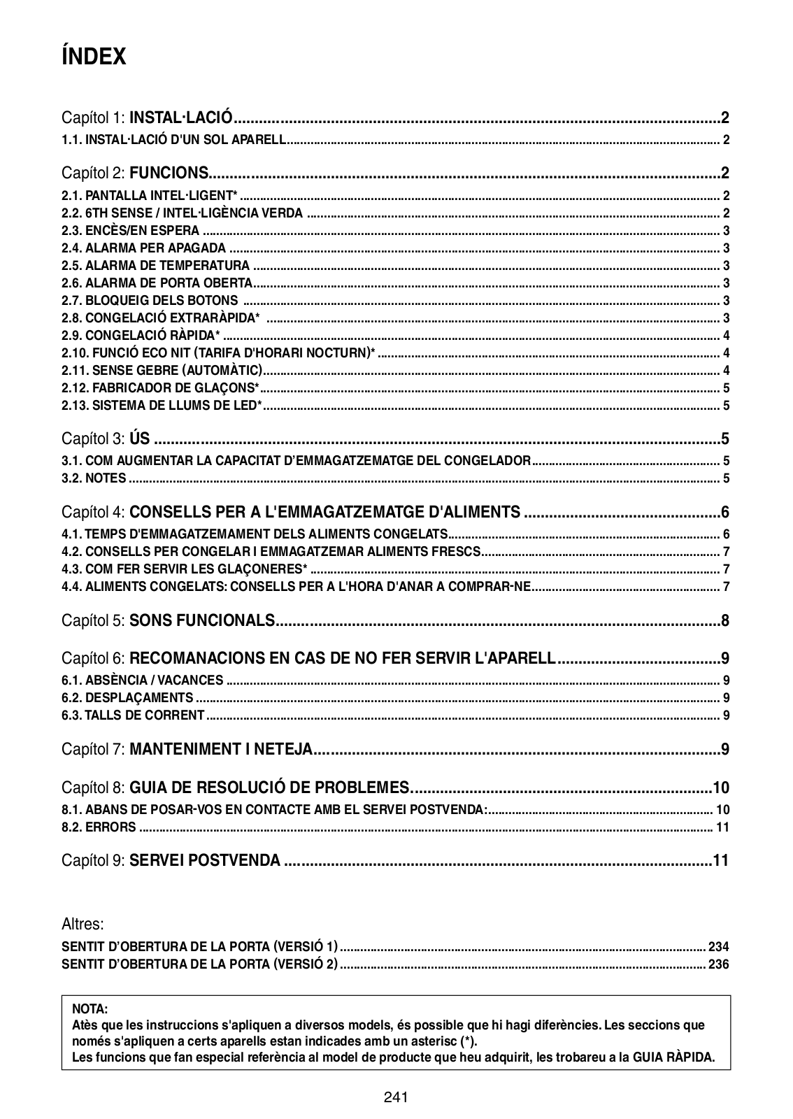 WHIRLPOOL ACO070 User Manual