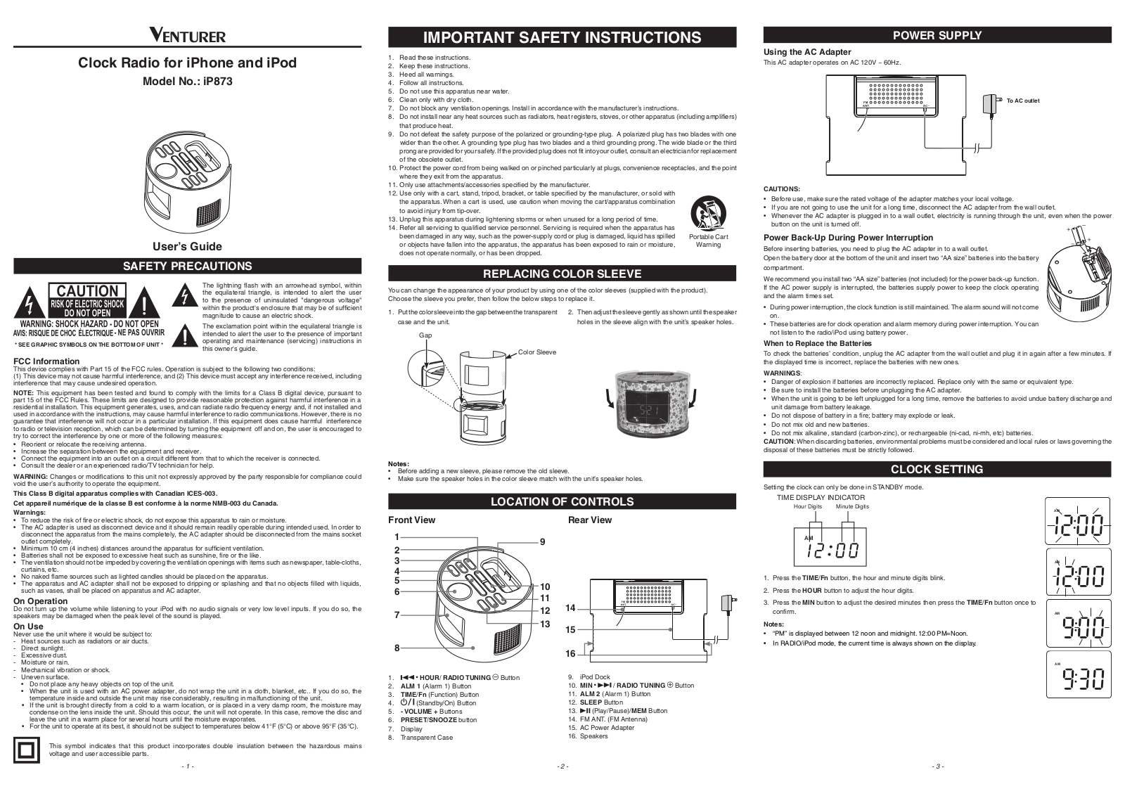 Venturer IP873 User Manual - ManualMachine.com