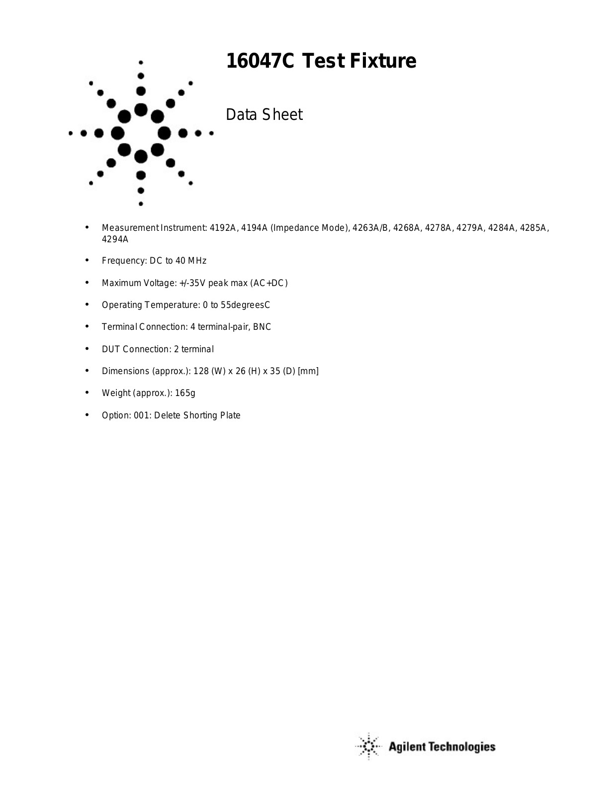 Atec Agilent-16047C User Manual