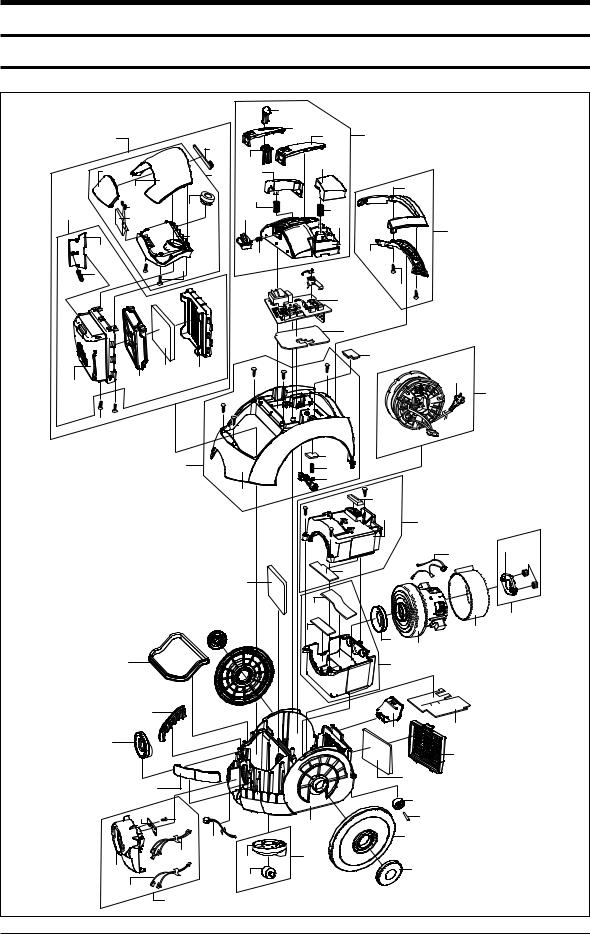 SAMSUNG SC7350, SC7376 Service Manual Exploded View & Part List