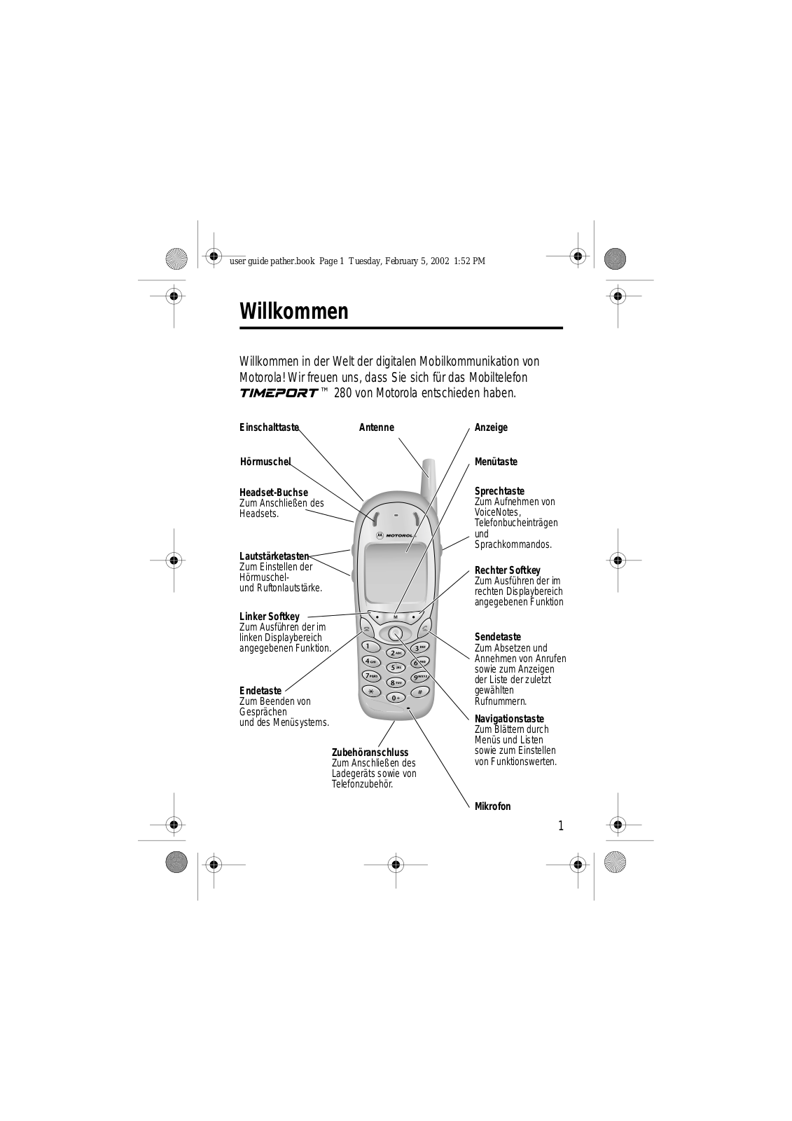 Motorola T280 User Manual