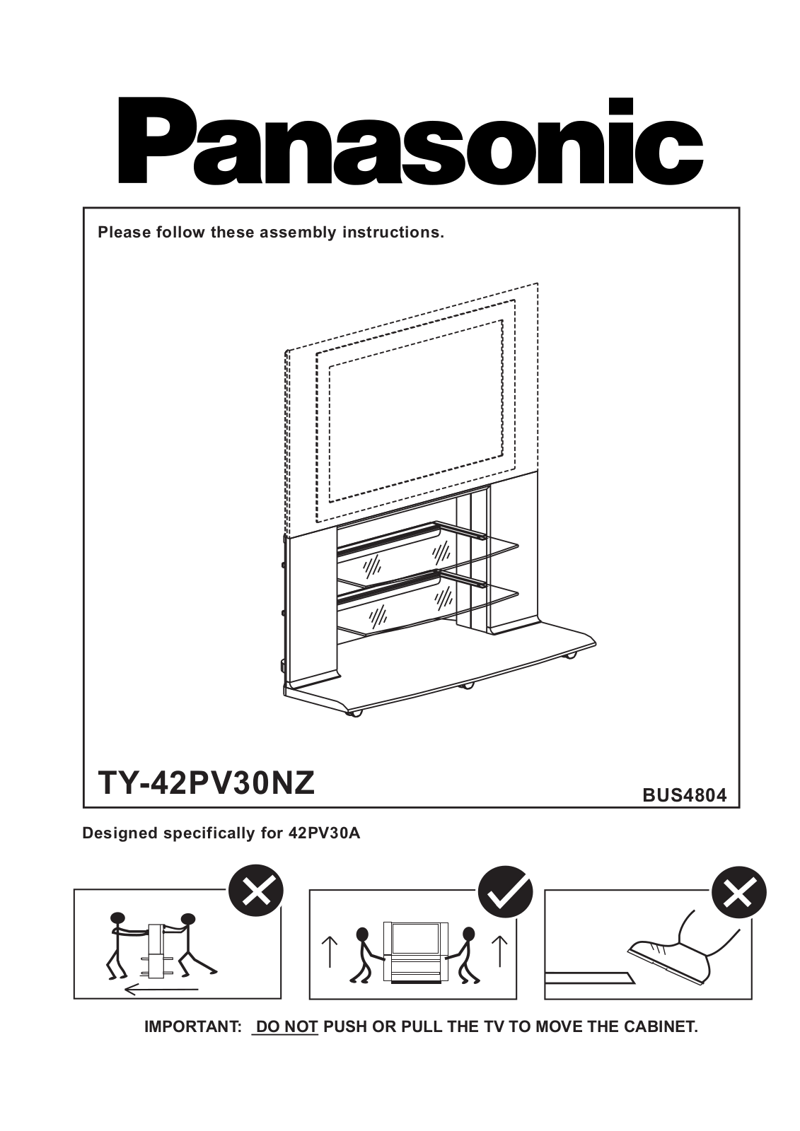 Panasonic TY-42PV30NZ User Manual