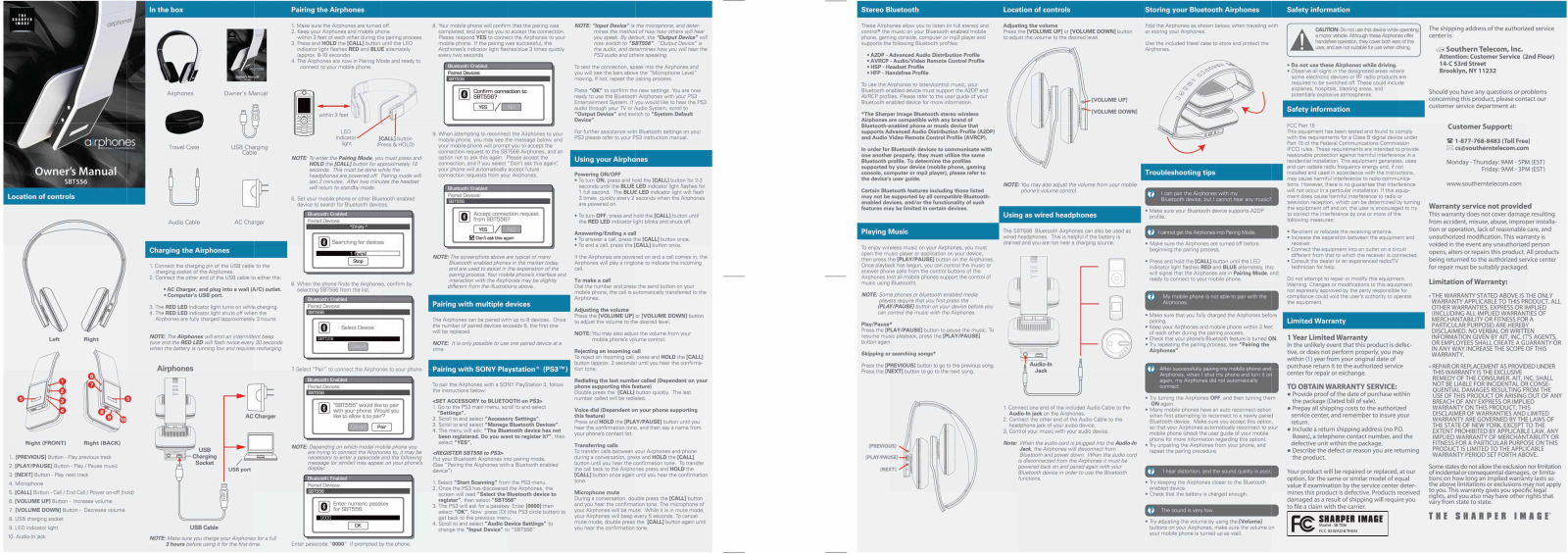 Sharper image SBT556 User Manual