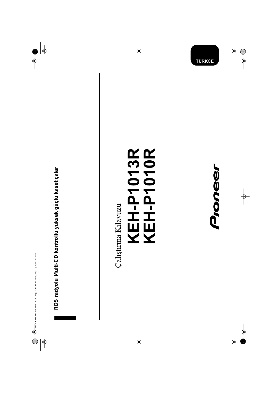 Pioneer KEH-P1013R, KEH-P1010R User Manual