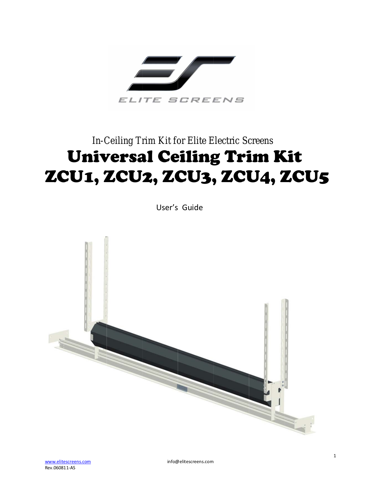 Elite Screens ZCU5 User Manual