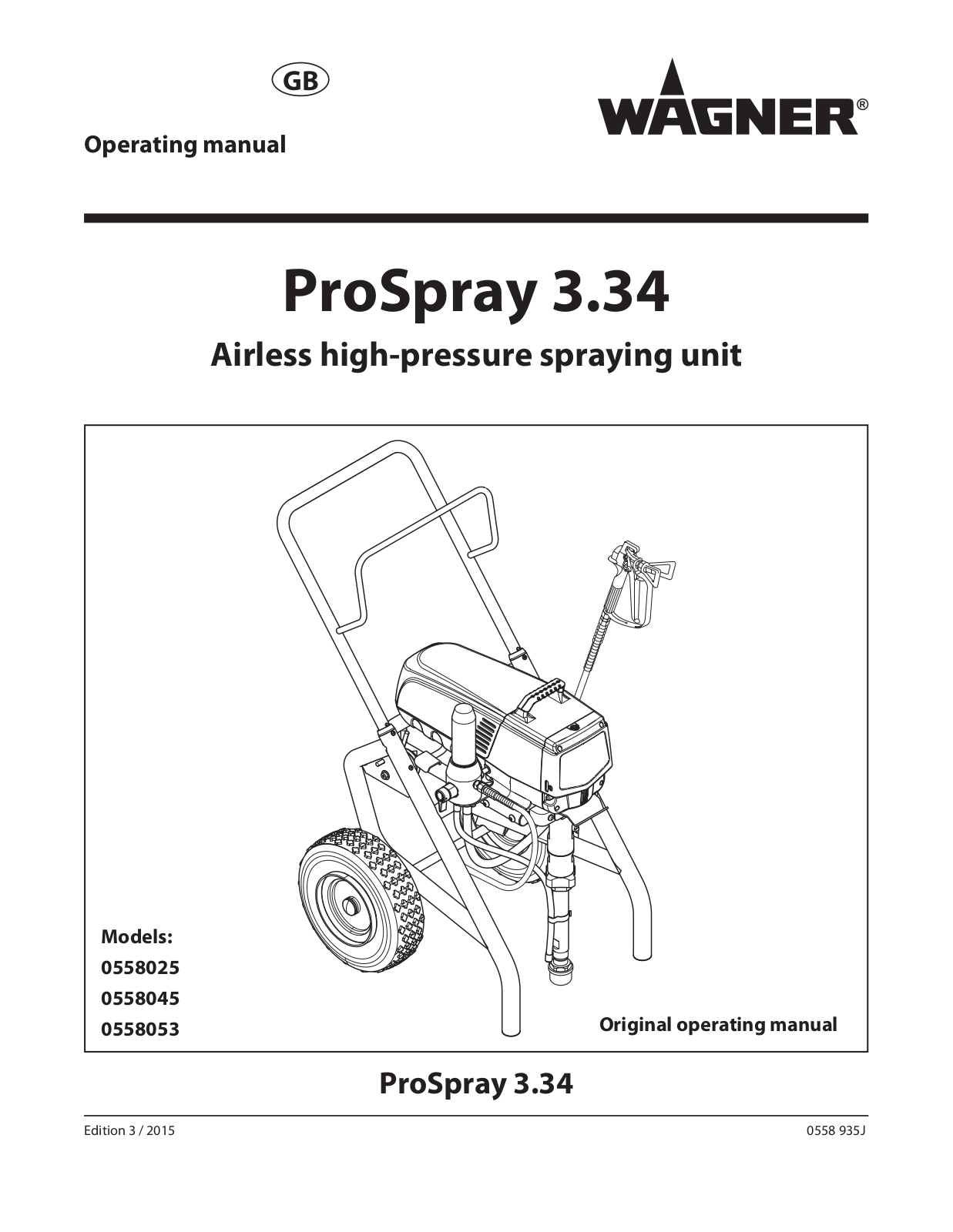 Wagner SprayTech 558053, 558045, 558025 User Manual