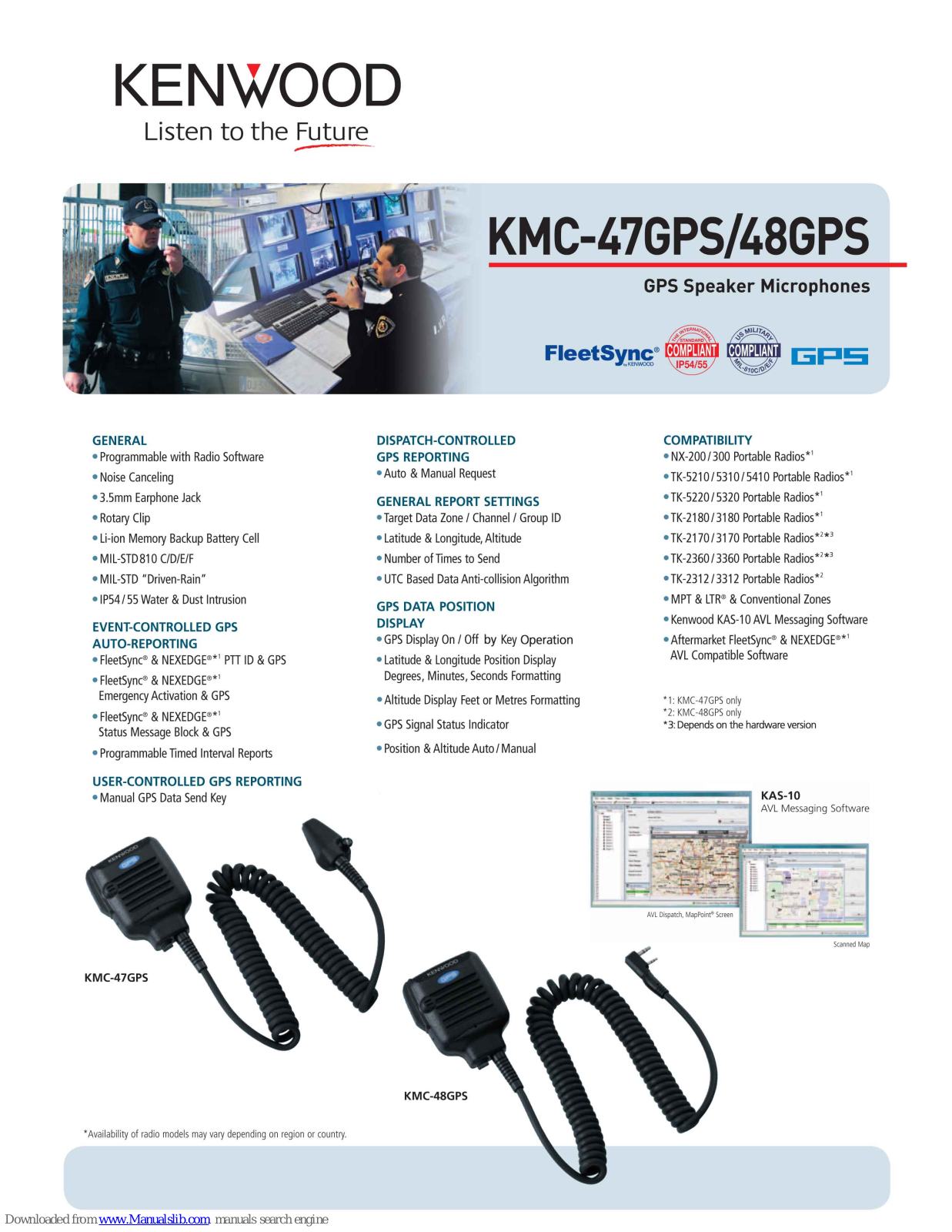 Kenwood KMC-47GPS, KMC-48GPS Information