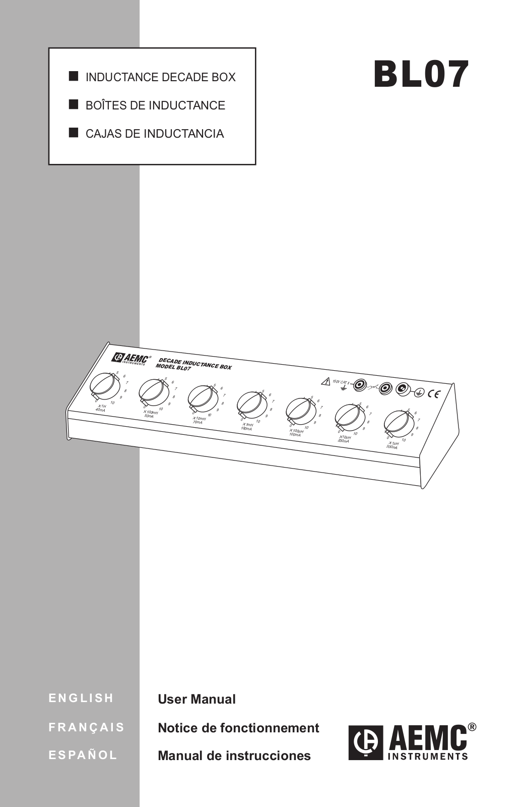 Aemc instruments BL07 User Manual